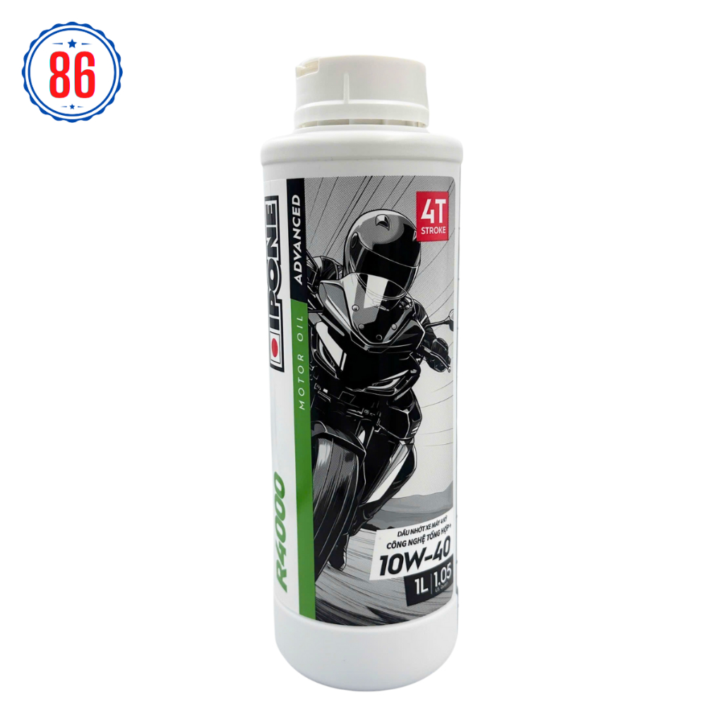 Eser Original Premium Synthetic Oil สําหรับรถจักรยานยนต์และรถจักรยานยนต์ 4T Ipone R4000 Rs 10W-40 (2