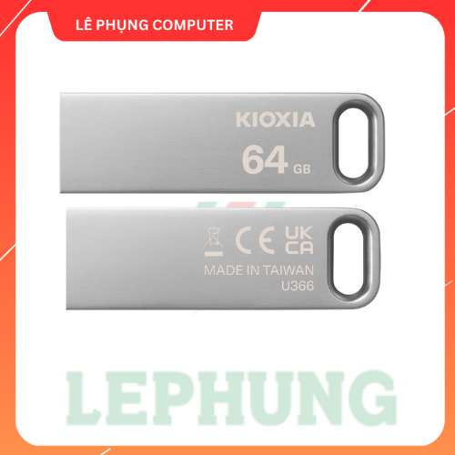 KIOXIA USB 3.2 Gen1 data USB, micro Metal [TransMemory U366] - สินค้าของแท้ (64GB 128GB)