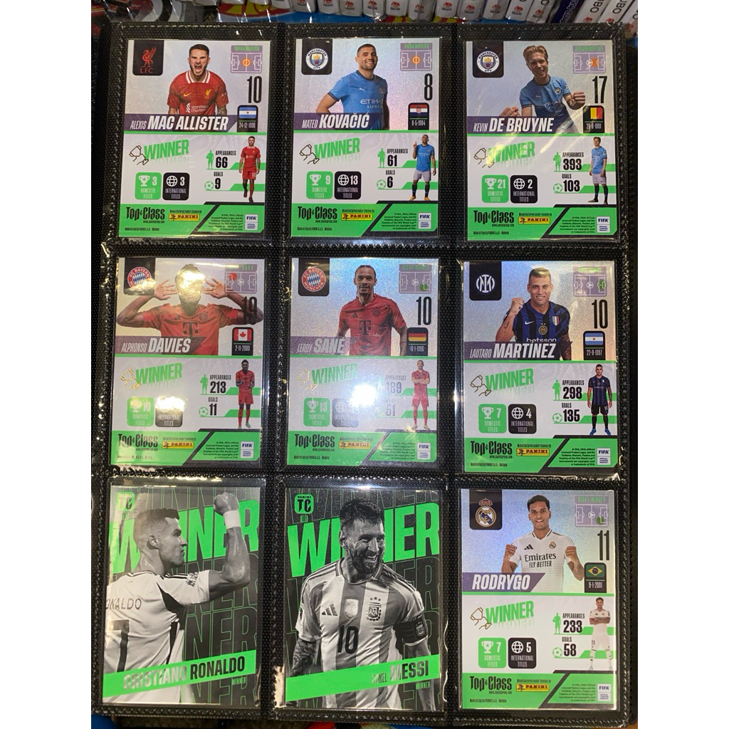 [NORMAL UPDATE] ส่วนประกอบการ์ดเครื่องเล่น WINNER Class 2025| Rodrygo, Enzo Fernandez, Musela,...
