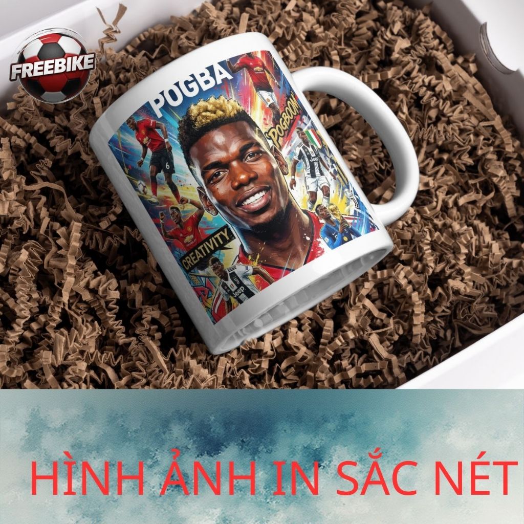 ถ้วยเซรามิกพิมพ์ลายคุณภาพสูงพร้อมรุ่น PAUL POGBA 1