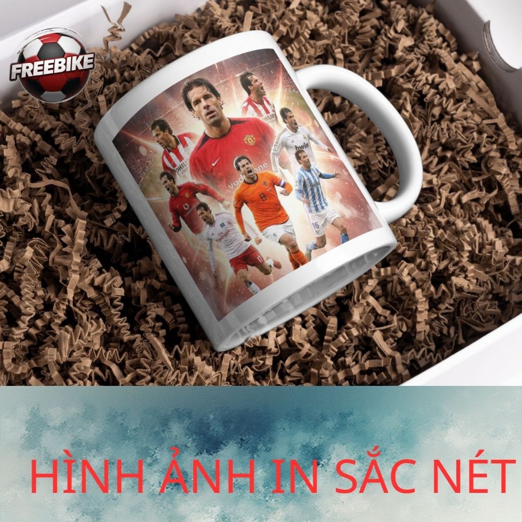 ถ้วยเซรามิกพิมพ์ลายคุณภาพสูงพร้อม RUUD VAN NISTELROOY MODEL 1