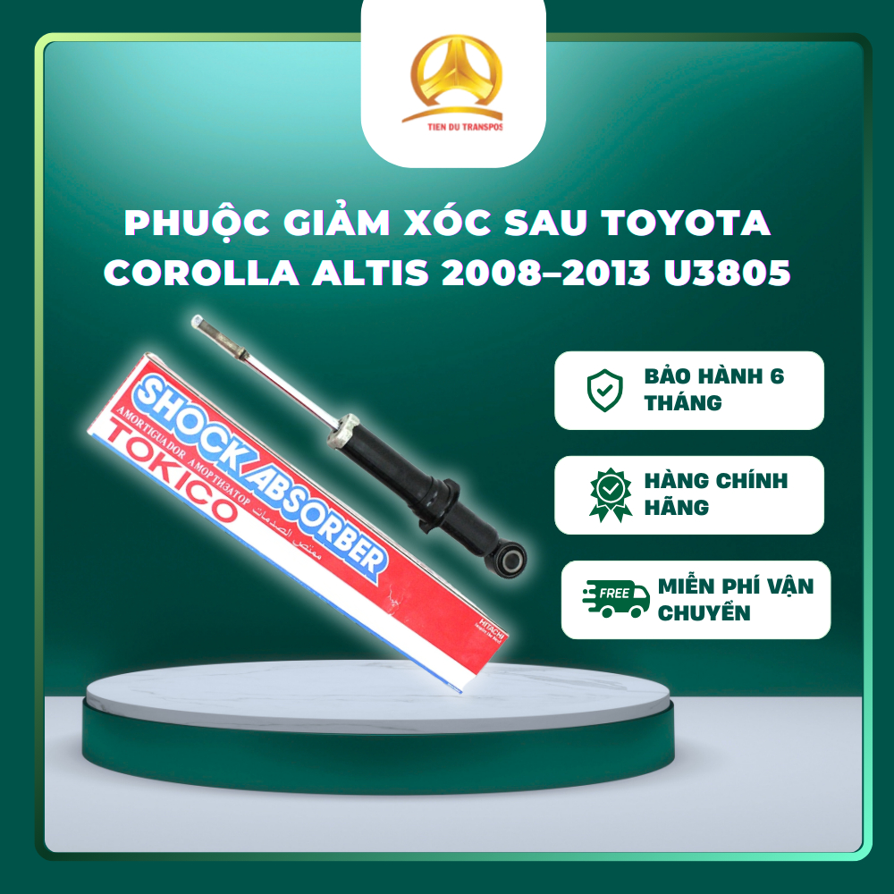 [1 PAIR/ 1 PIECE] โช้คหลัง Toyota Corolla Altis 2008–2013 - รหัส: U3805