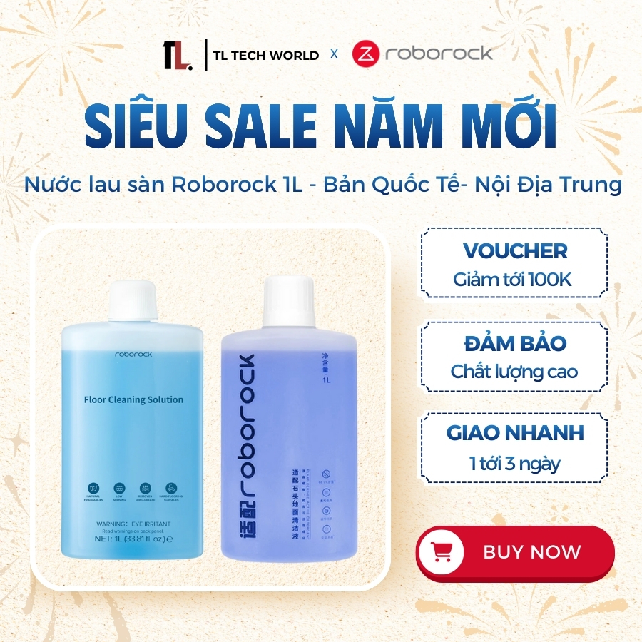 Roborock น้ํายาถูพื้น 1 ลิตร เฉพาะทาง - ของแท้ 100% เวอร์ชั่นประเทศจีน/นานาชาติ - TL Tech World