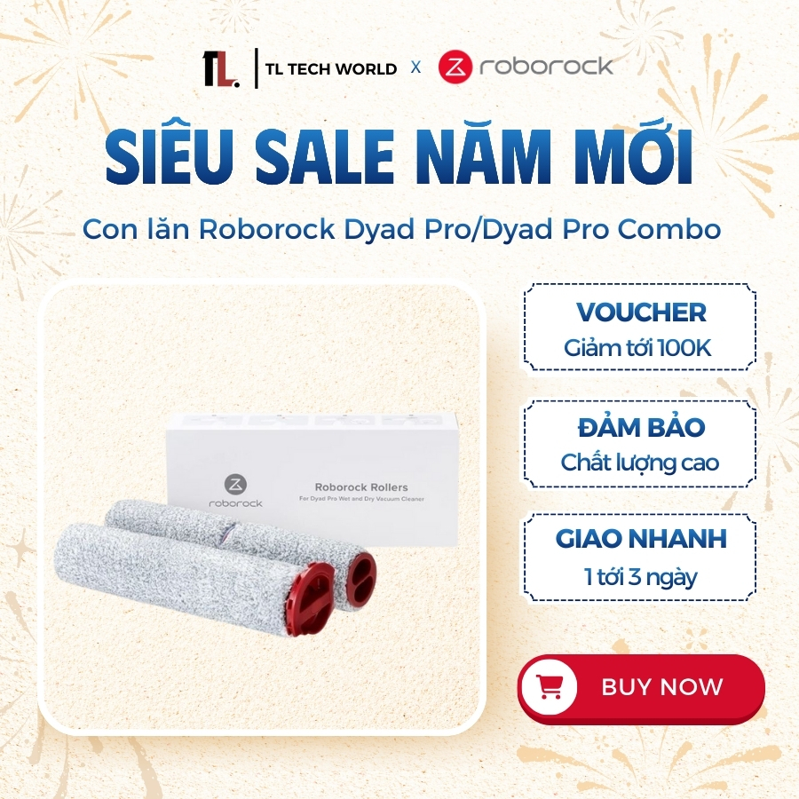 Roborock Dyad Pro/Dyad Pro Combo Replacement Roller - ของแท้ 100% กล่อง - TL Tech World