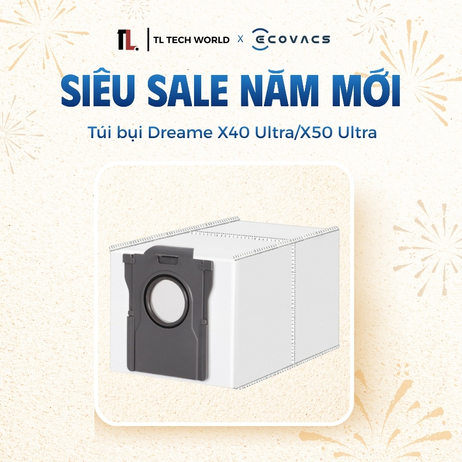 [ของขวัญ NOT ขายแล้ว] Dreame X40 Ultra/ Dreame X50 Ultra ถุงเก็บฝุ่นสําหรับเครื่องดูดฝุ่นหุ่นยนต์ - 