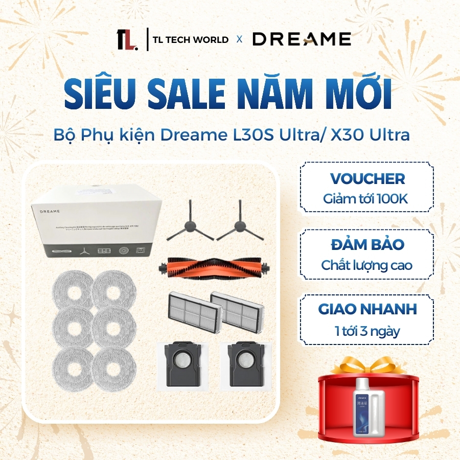 Dreame X30 Ultra อุปกรณ์เสริมสําหรับเครื่องดูดฝุ่นหุ่นยนต์ - สินค้าคุณภาพ - พรีเมี่ยม 100% - TL Tech