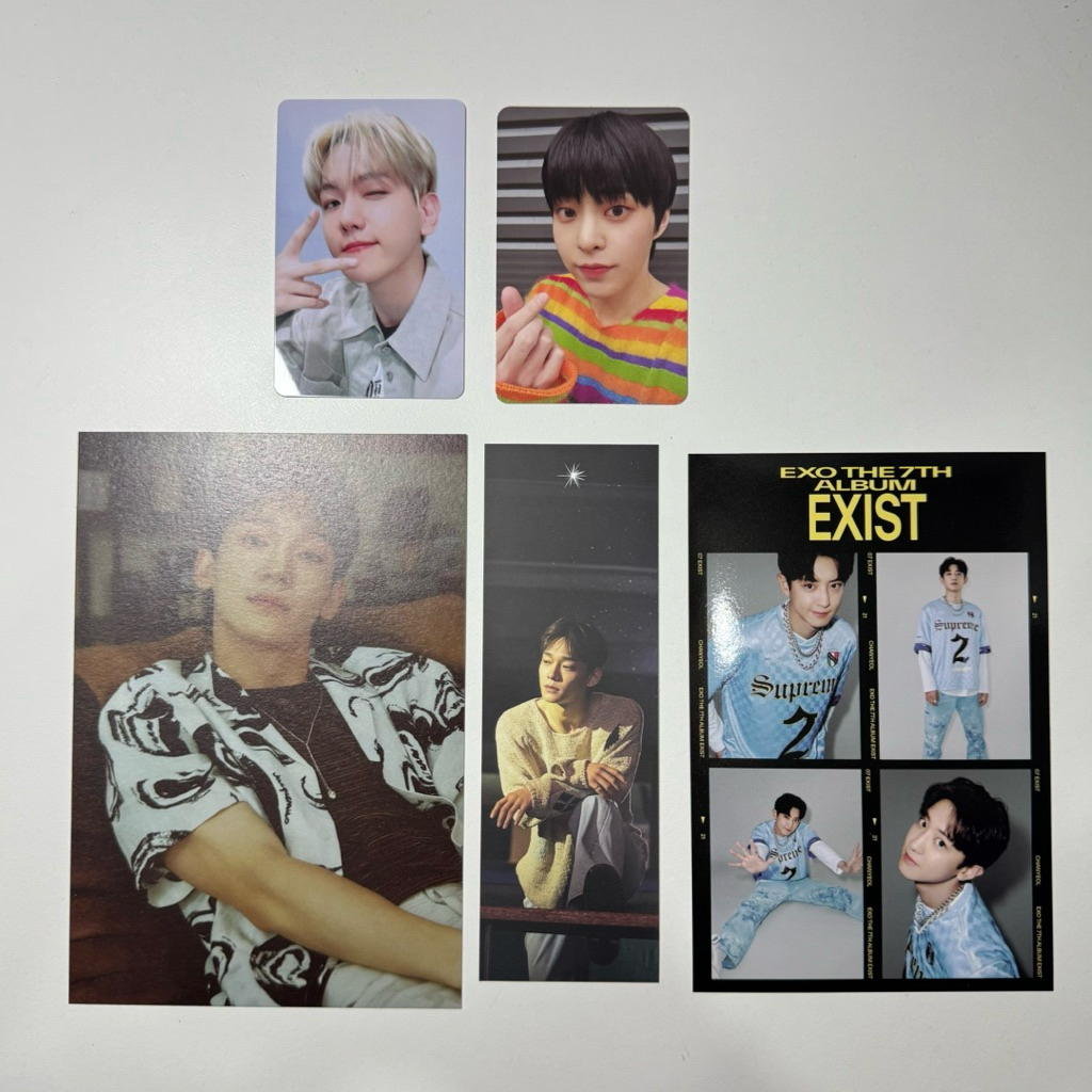 [EXO] การ์ด POB ALBUM EXIST BAEKHYUN CHANYEOL XIUMIN CHEN