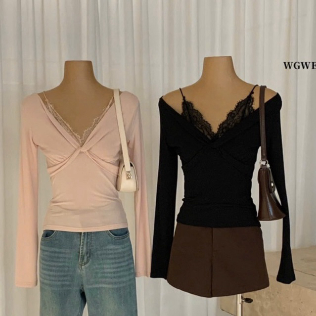 WGWE• เสื้อคอเต่า Super pretty 8175 wgwe ไซส์ QC SM