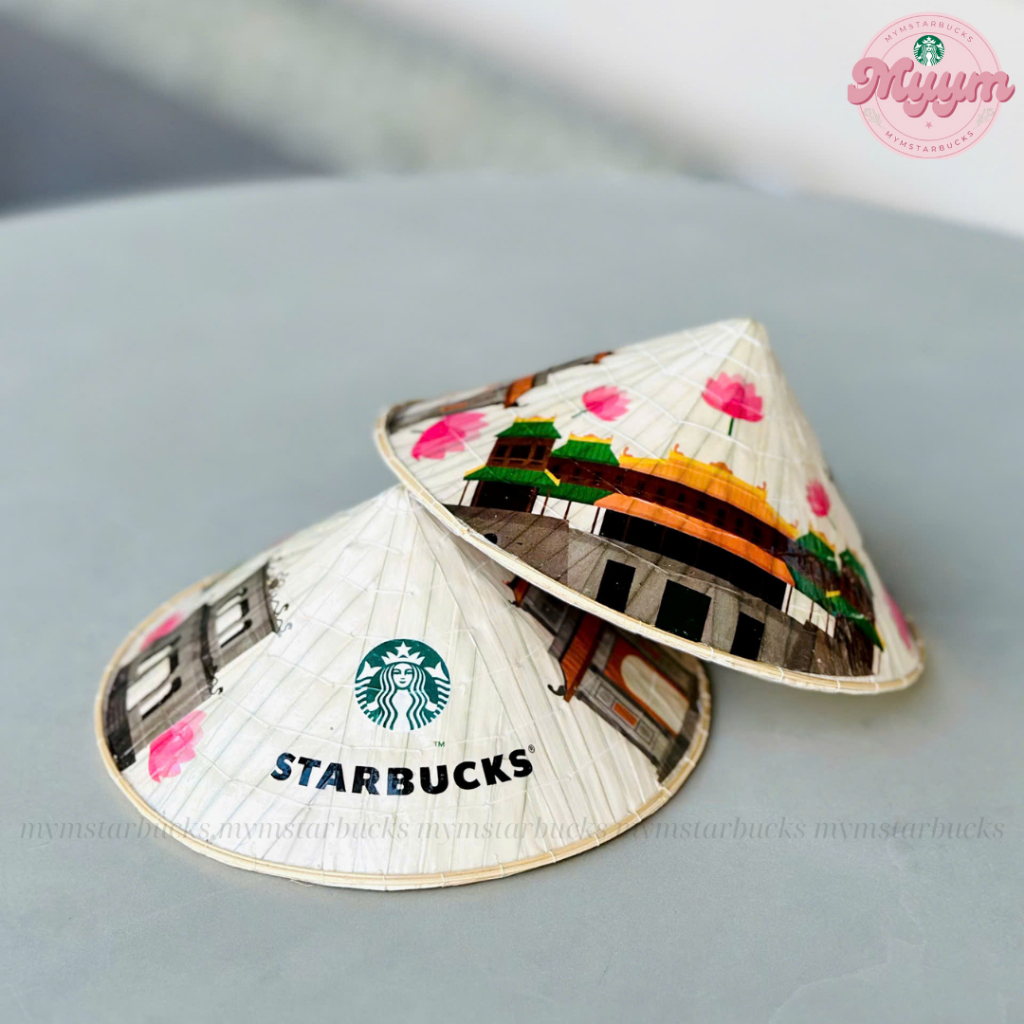 [ของแท้] MINI STARBUCKS LEAF HAT ROUND OF VIETNAM