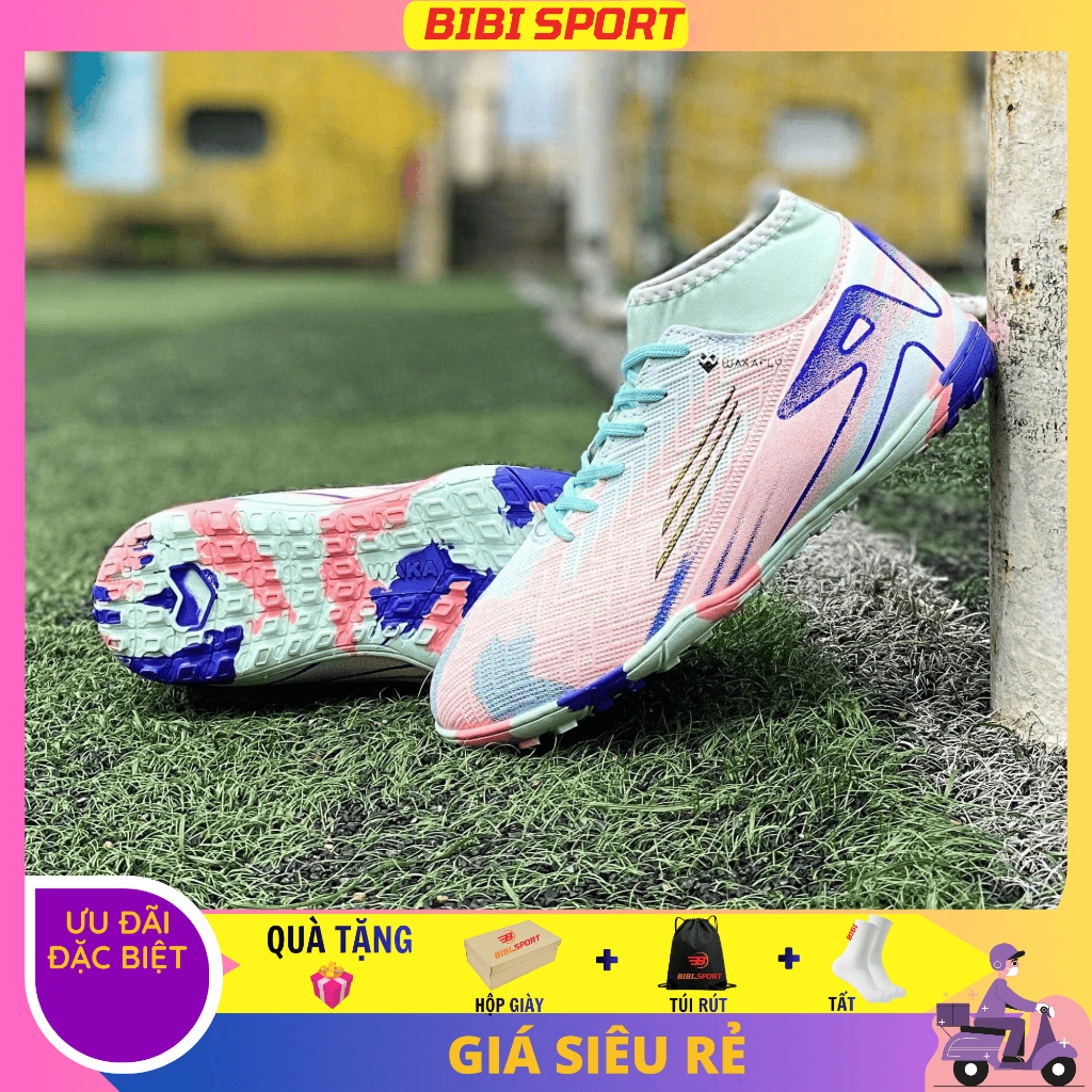 [ฟรีกล่องเต็ม + ถุงเท้าของแท้] Vap.or 16 E Liter Dream รองเท้าฟุตบอลคอปกสูงเย็บอย่างเต็มที่ 3 เดือน