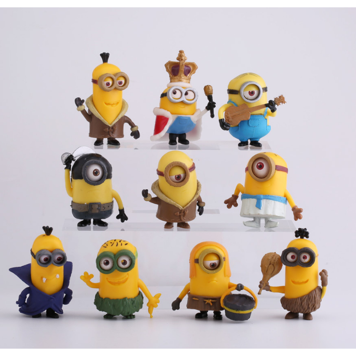 Minion MODEL ชุดตัวการ์ตูนจิบิ 10 ตัว