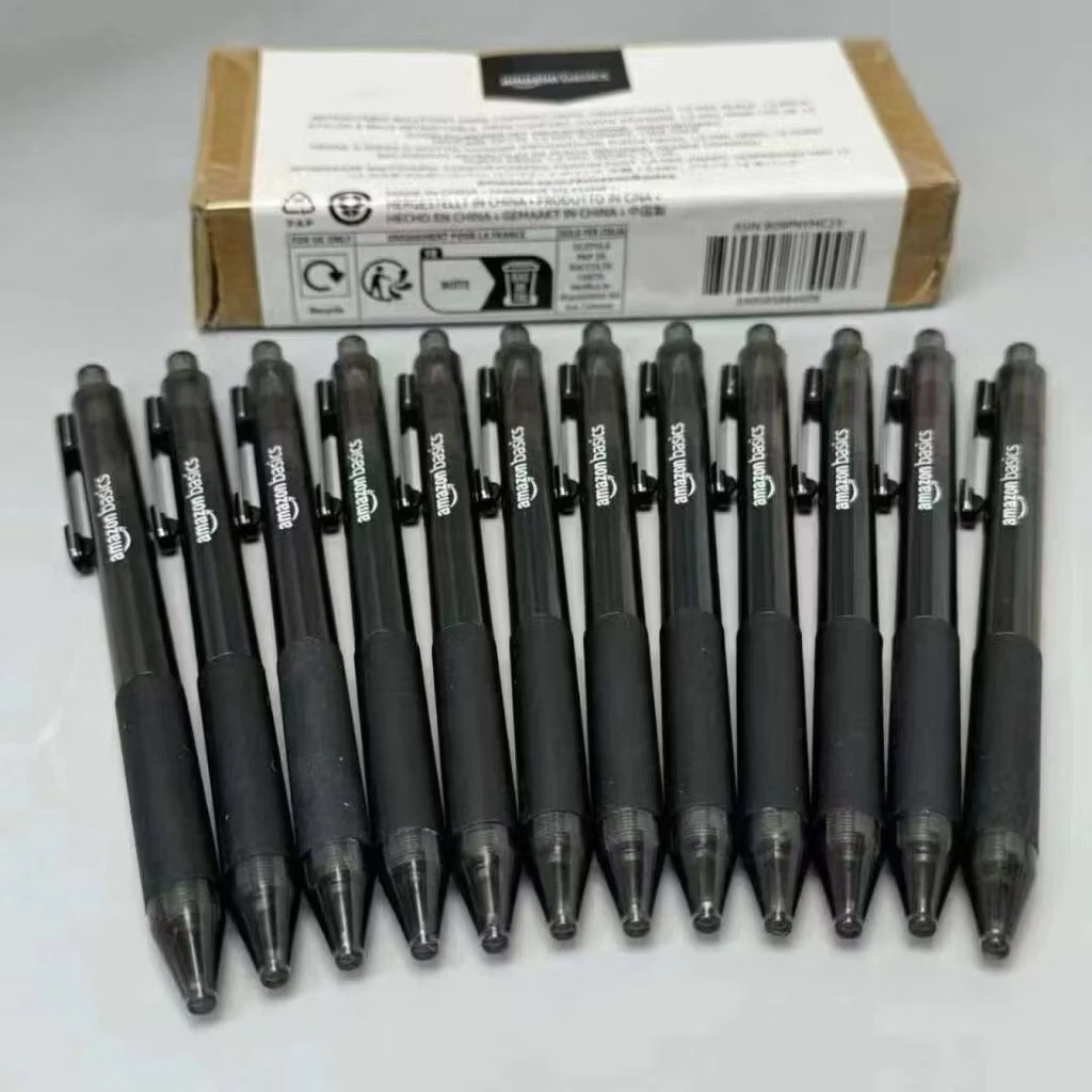 ปากกาลูกลื่น Amazon Basics กล่อง 12 ด้าม (USA) B09PNYMC23 - สีดํา