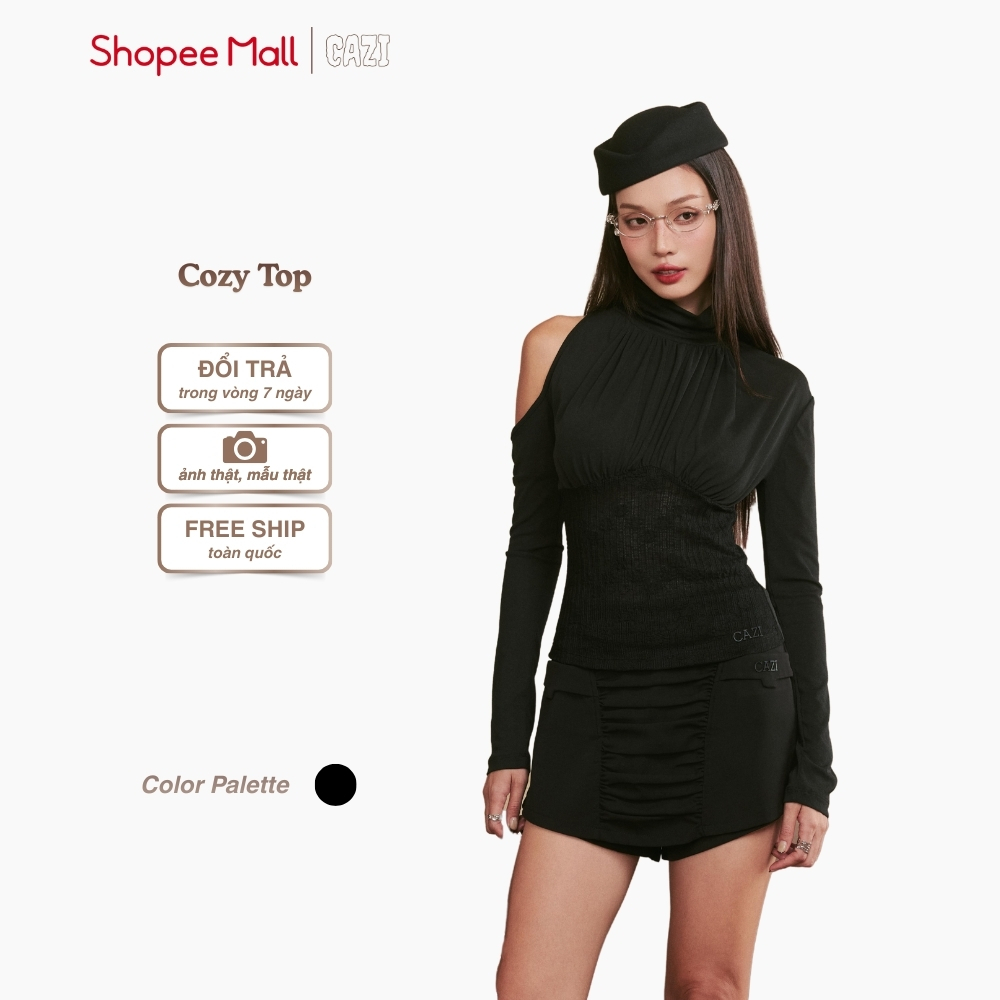 [Odd shirt] Cazi Cozy Top - เสื้อคอเต่าเข้าชุด