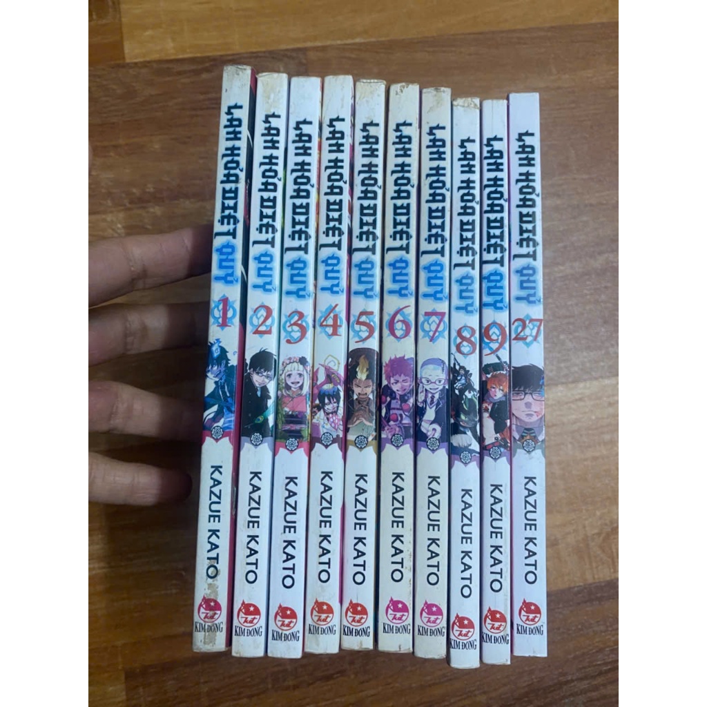 Combo 10q หนังสือการ์ตูนเก่า Blue Fire Kills Demons