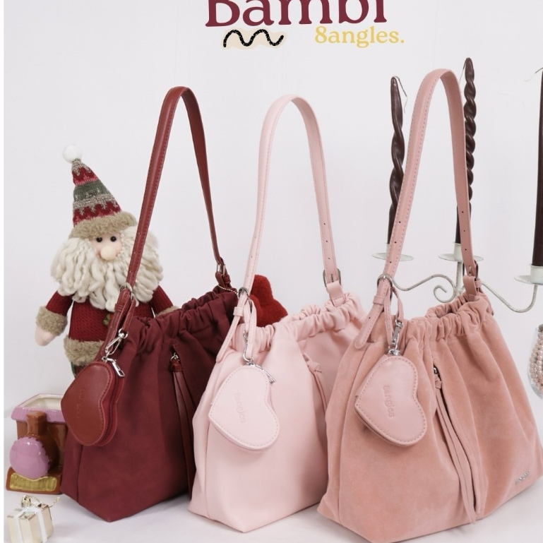 [AVAILABLE] กระเป๋าสะพาย 8angles Bambi 14 นิ้วพร้อมกระเป๋าสตางค์หัวใจเพื่อพอดีกับ Ipad สําหรับโรงเรี