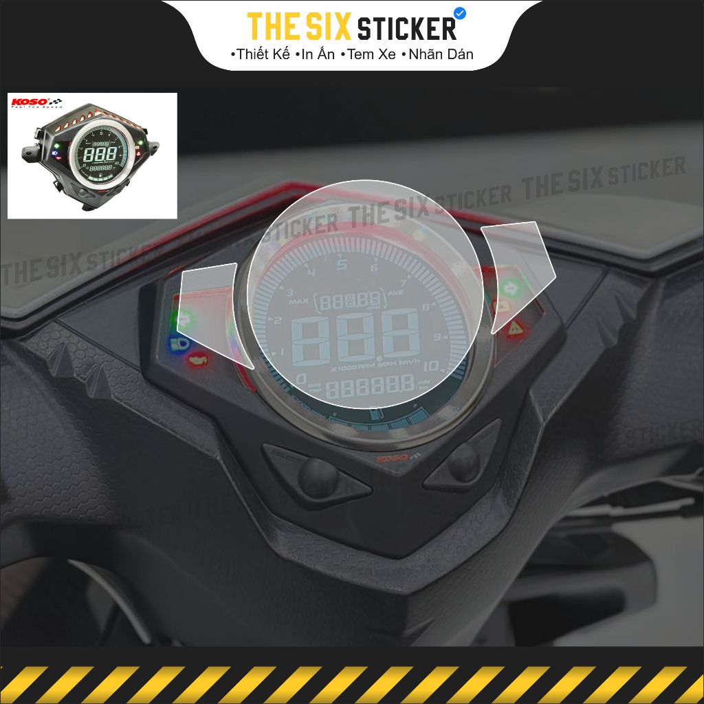 KOSO MIO M3 Watch PPF Film Sticker