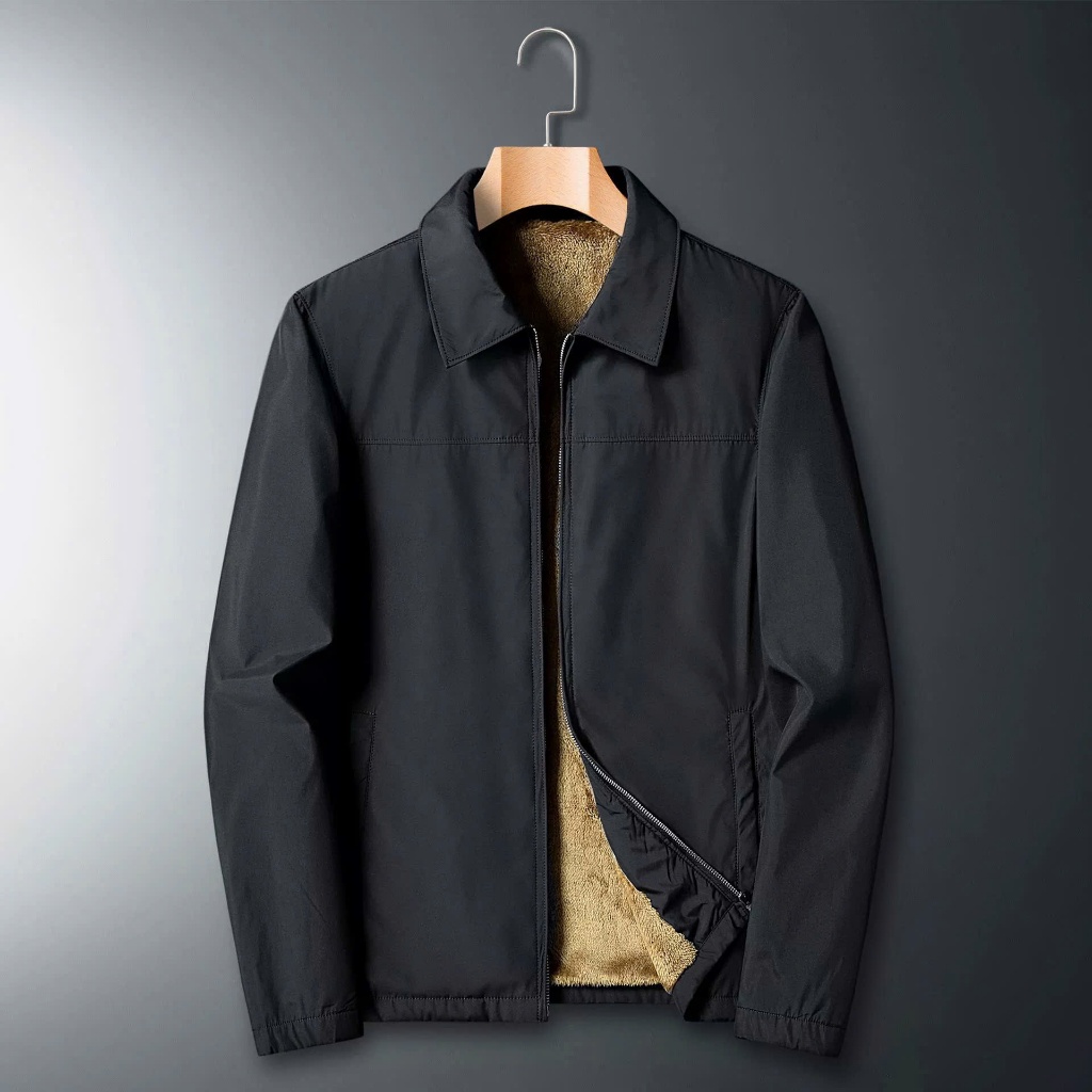 เสื้อกันลม Fur-Lined - คอปกเปิดลง รหัส AKL1