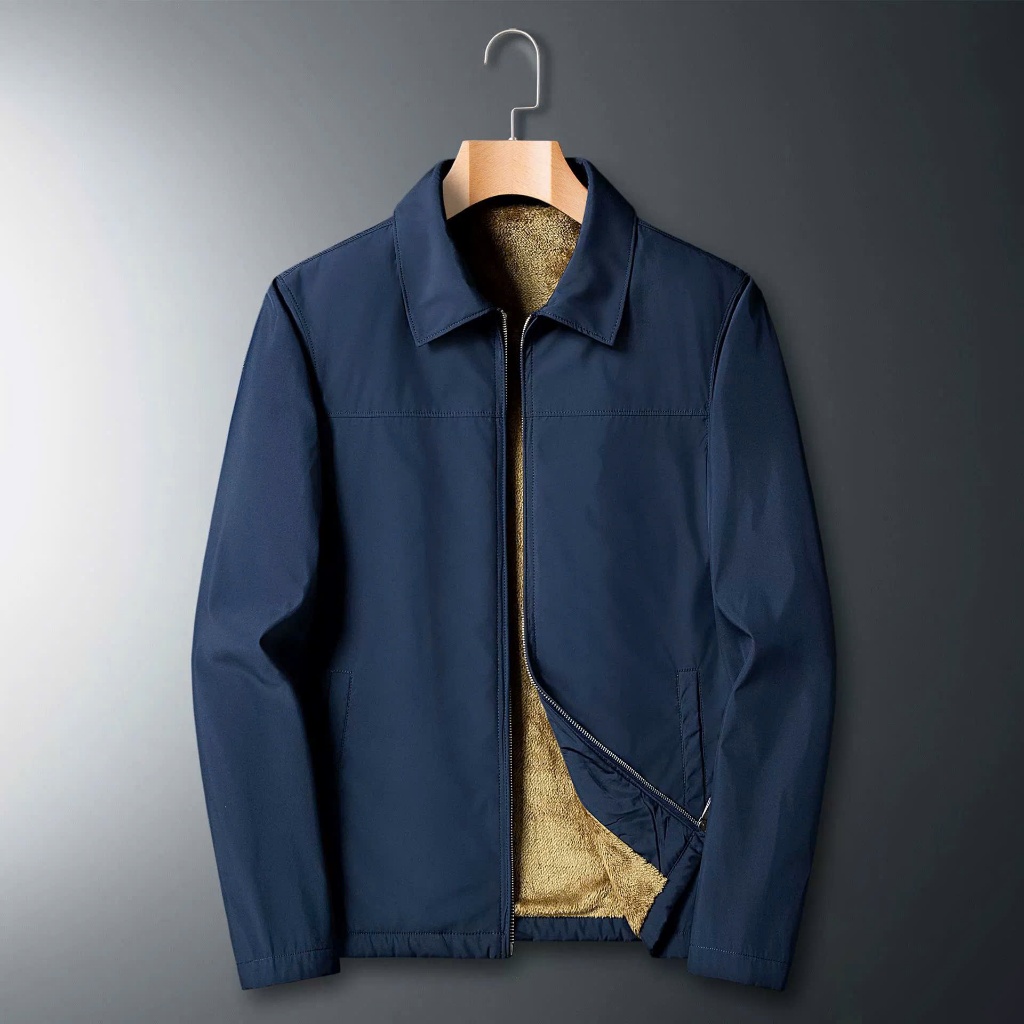 เสื้อกันลม Fur-Lined - คอปกเปิดลง รหัส AKL1