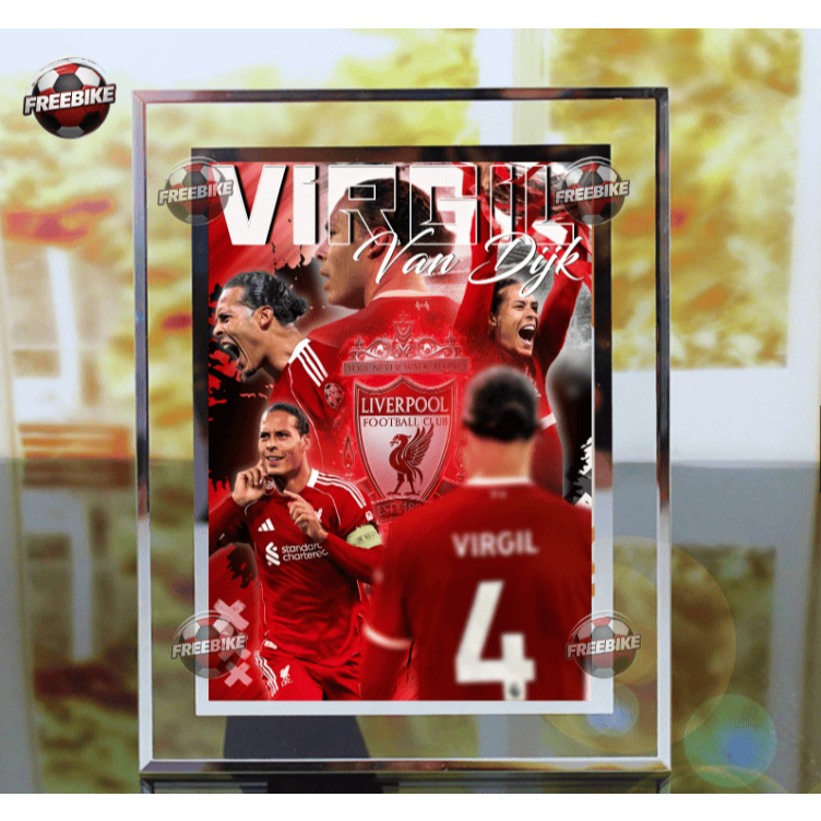 โปสเตอร์ VAN DIJK พร้อมกระจกคริสตัลคุณภาพสูง