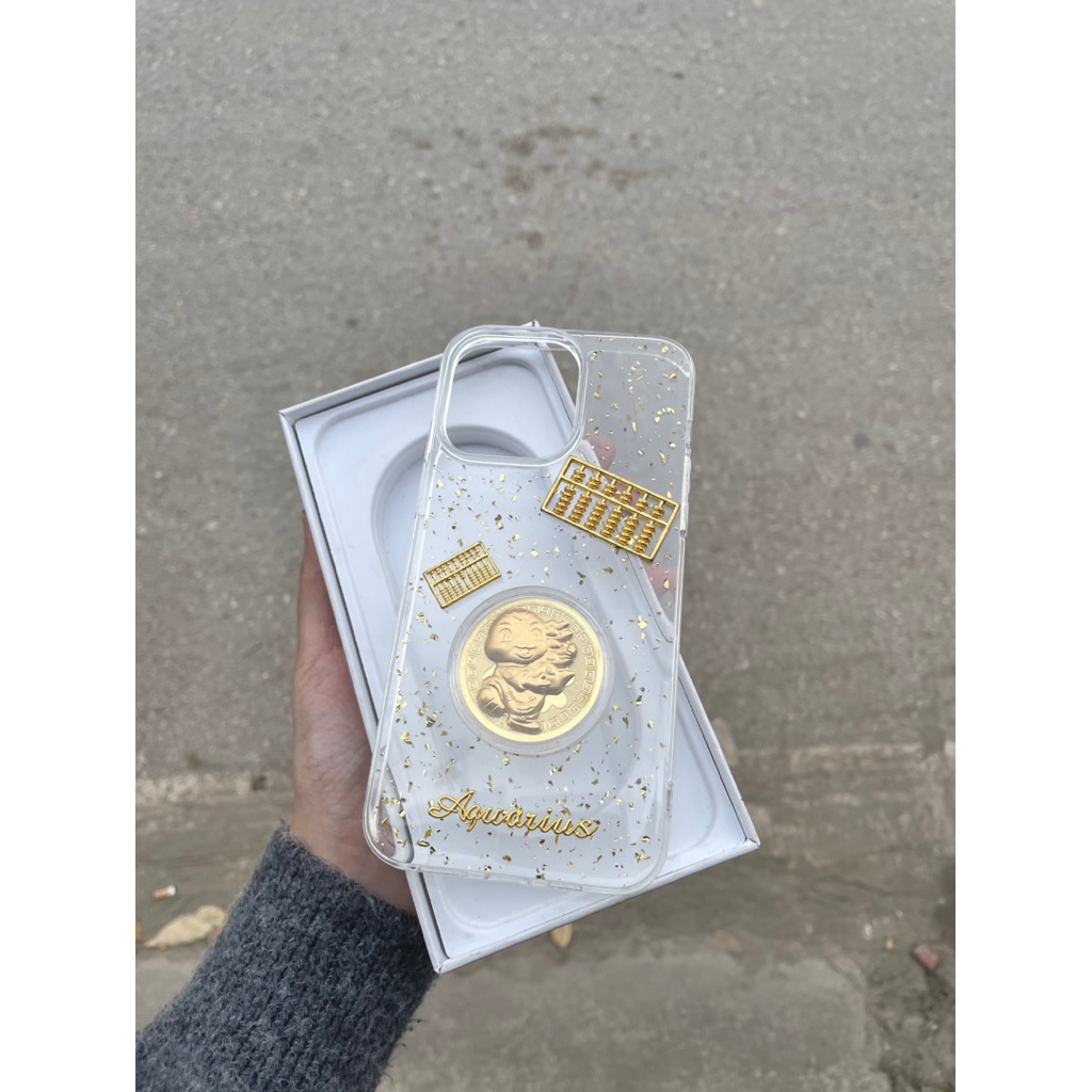 เคส IPHONE BLING LUCKY SNAKE GOLD SCALE