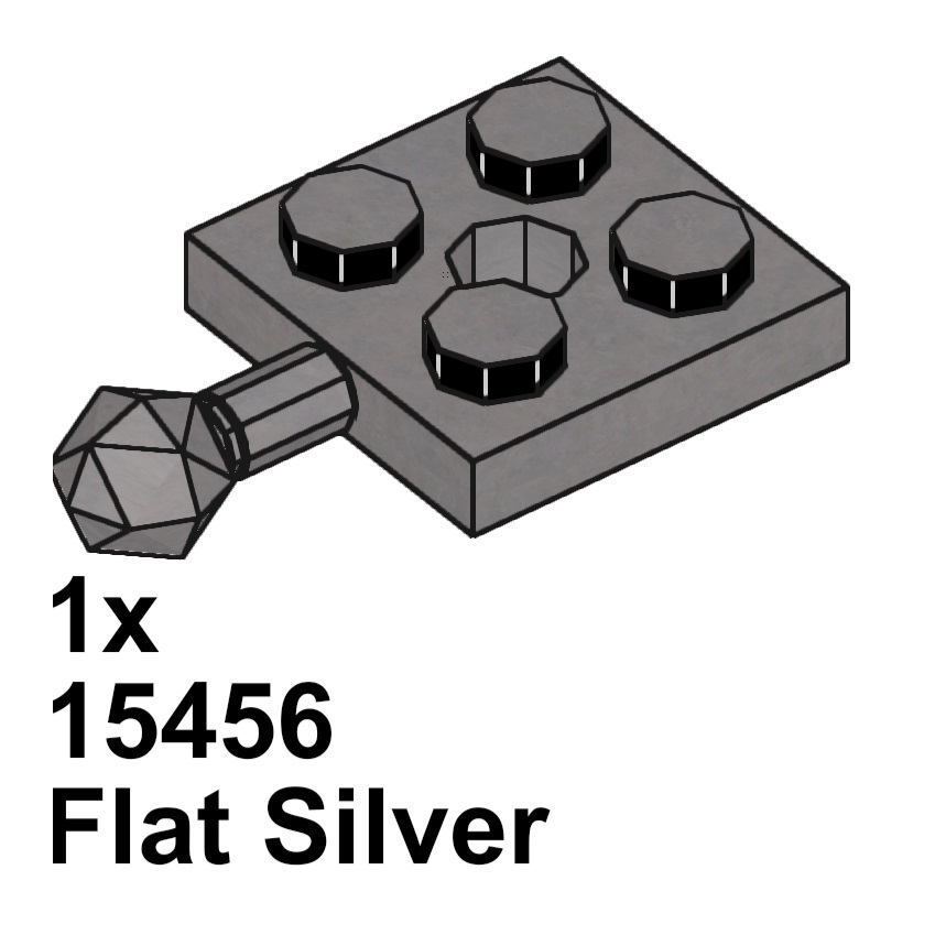 Combo ของเล่นประกอบเสริม MOC 2 ชิ้น รหัส 15456 (สีดํา)