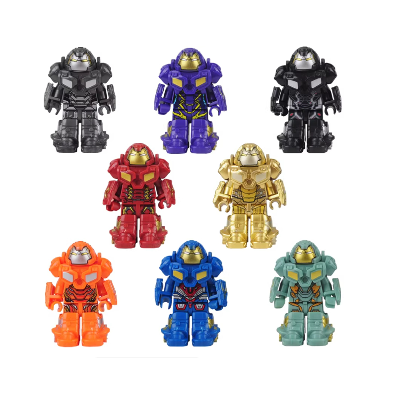 ราคาถูก Iron Man Minifigures Superhero Character Model Iron Man Model