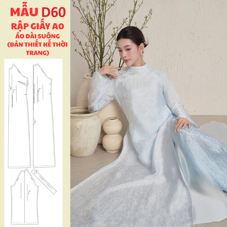 แผ่นกระดาษ A0 SONG SHAPE Ao Dai -D60