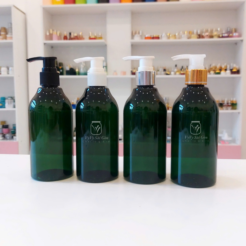 COMBO 5 สีเขียว 300ml ขวด/300ml ขวดพลาสติก/300ml ขวด/300ml ขวด/300ml/ขวด Chathugi