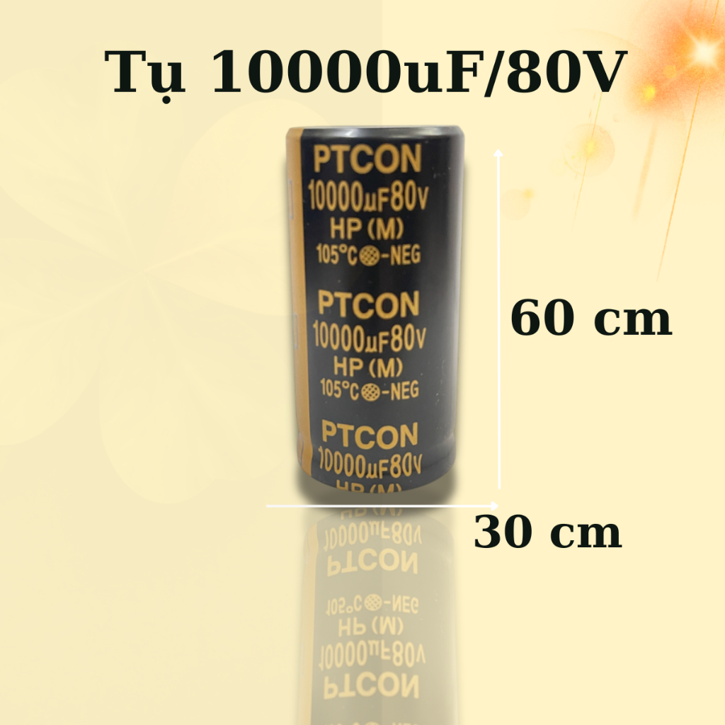 ตัวเก็บประจุ 10000uF/80V ตัวเก็บประจุโพลาไรซ์ 10000uF/80V TU10000UF