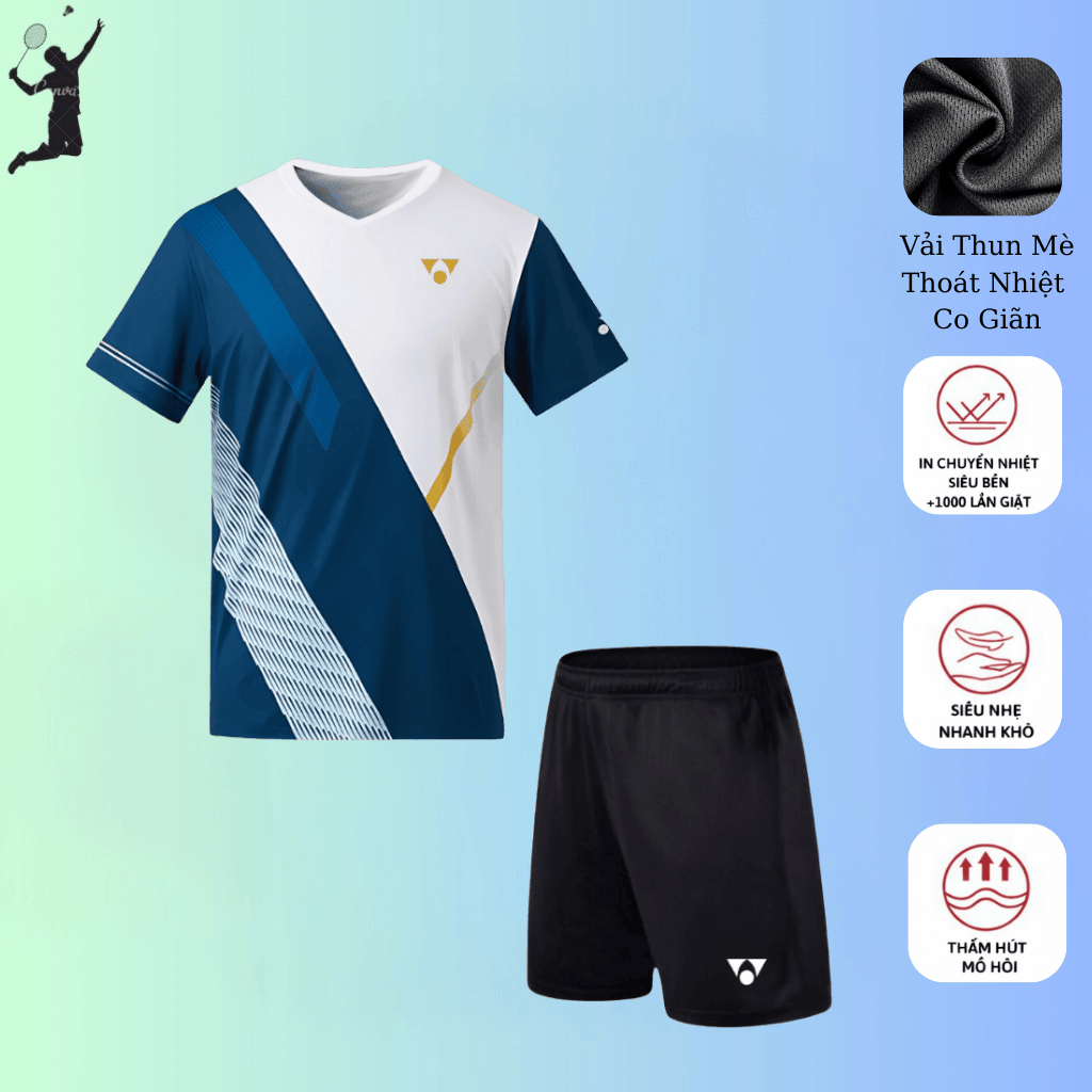 เสื้อและกางเกงแบดมินตัน Yonex มืออาชีพใหม่ล่าสุดสําหรับฝึกซ้อมและการแข่งขันแบดมินตัน M3S04
