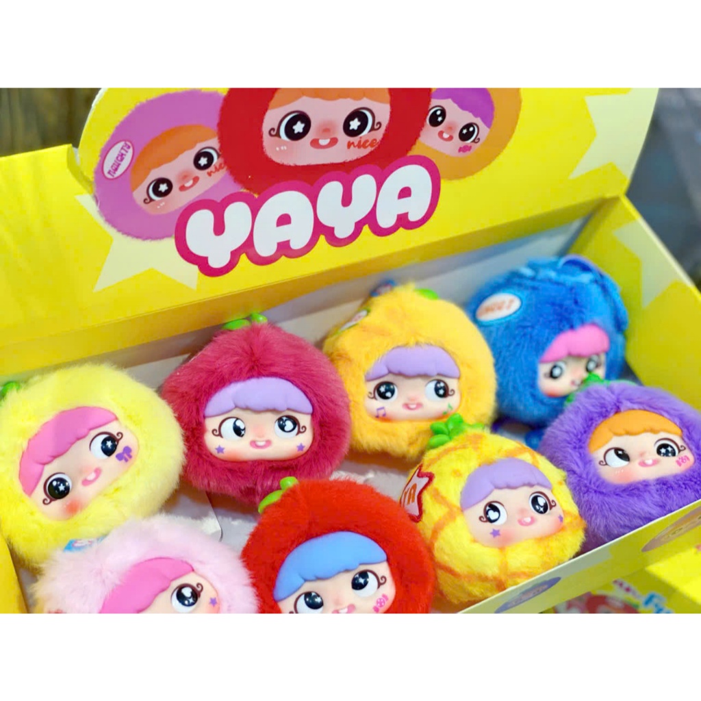 Blindbox YAYA BEAST V1/ FRUIT V2 เป็นพวงกุญแจห้อยกระเป๋า