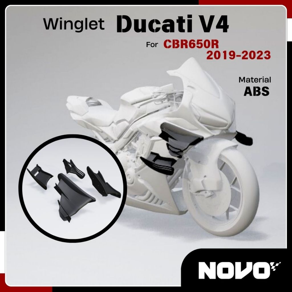 Winglet สปอยเลอร์ Ducati สําหรับ CBR650R 2019-2023 - อุปกรณ์เสริมสําหรับ Honda CBR650R