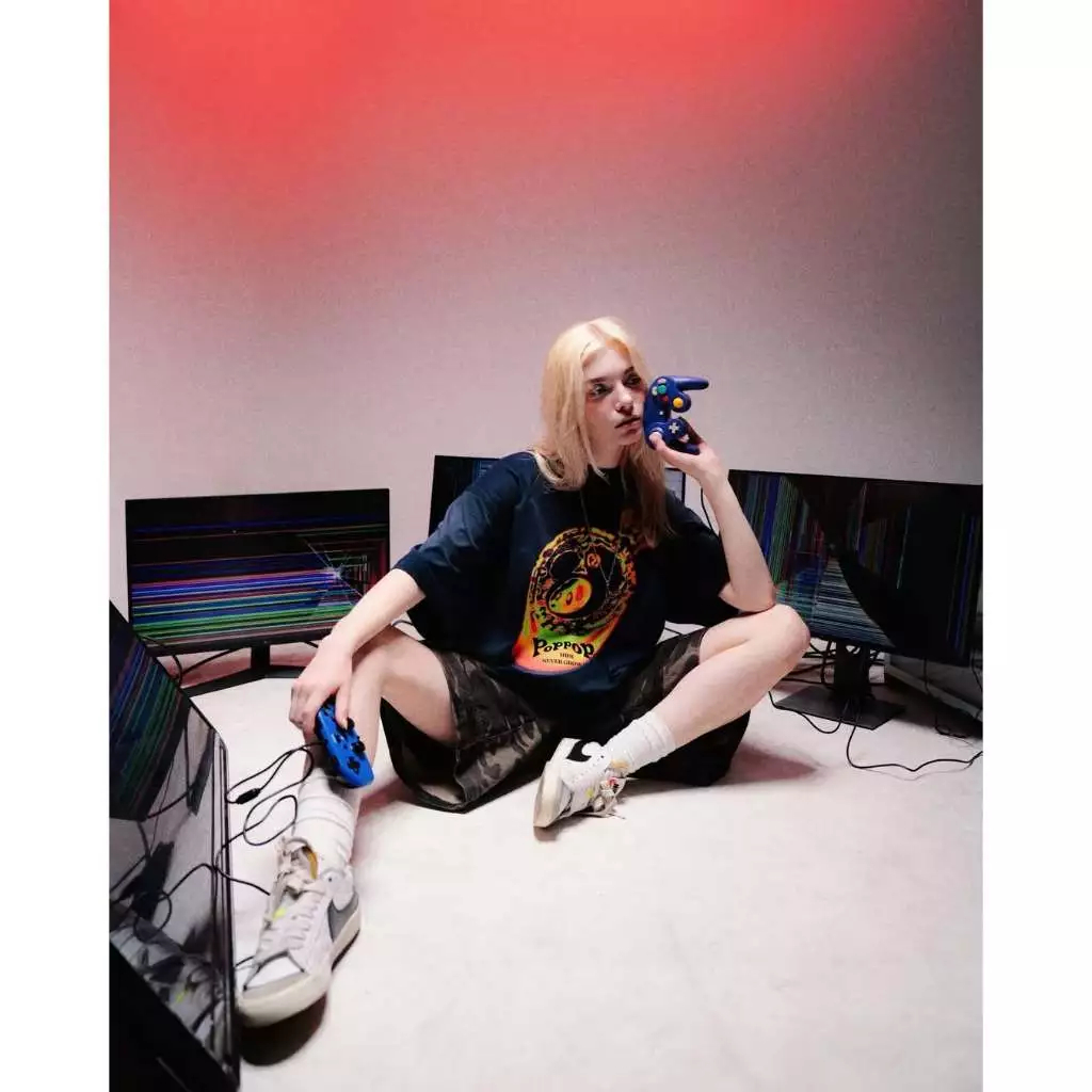 PopPop Mascot PP Heat Loose Form Unisex เสื้อยืดผ้าฝ้ายคุณภาพสูง 009 - BM แท้