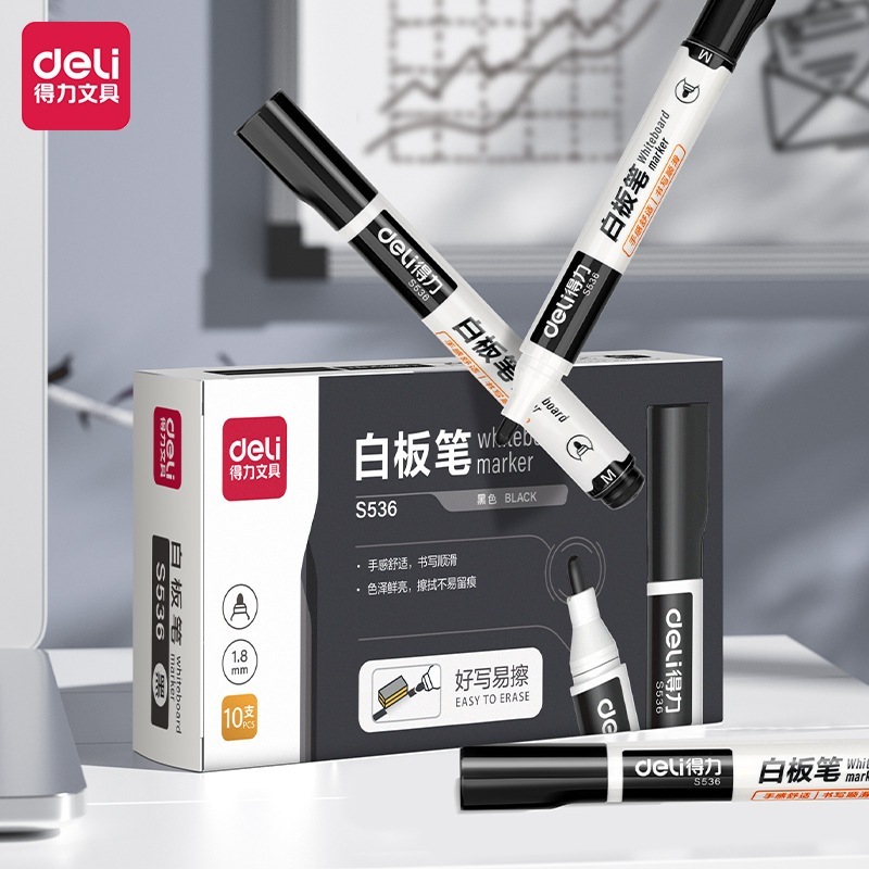 ปากกาไวท์บอร์ดลบได้ Deli S536