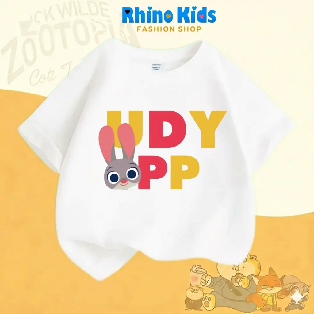 AZ127 - เสื้อยืด RHINO KDS สําหรับเด็กชายและเด็กหญิง ผ้าคอตตอนเนื้อนุ่ม พิมพ์ลาย Cute HOT TREND zoot