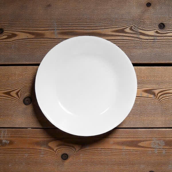 [Made in USA] จานกลม Corelle Winter Frost White 17cm 106-N-LP - Made in USA