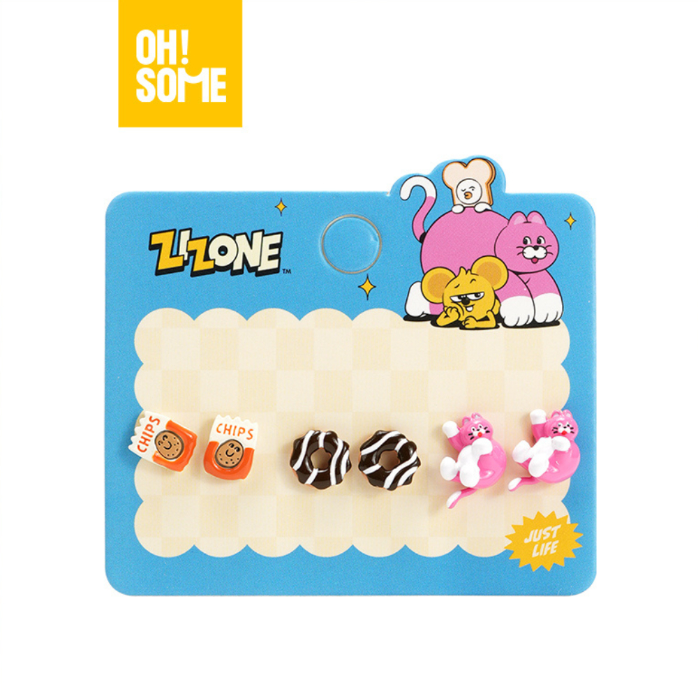 OHSOME x Zizone- ต่างหู Zizone ต่างหูเงินแท้ 925 ดีไซน์น่ารักอ่อนเยาว์