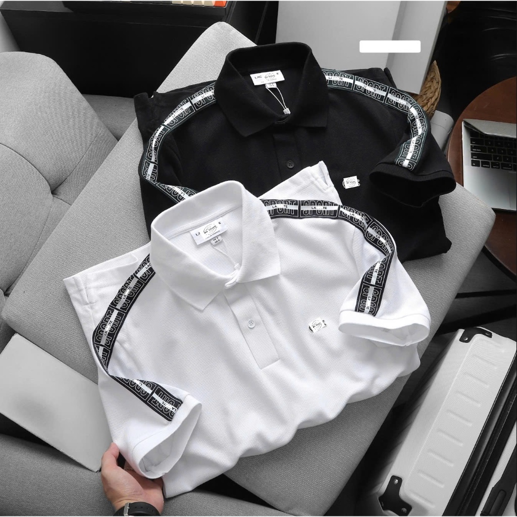 เสื้อโปโลผู้ชายแขนเหม่ง LCS Slimfit แบบหนา นุ่ม ผ้าคอตตอนปิเก้คุณภาพสูง