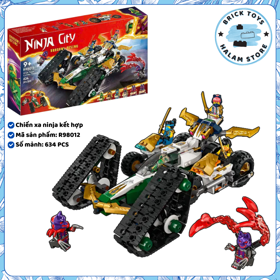 Ninjago Dragons Rising R98012 Team Combo Vehicle Ninja Vehicle รวมของเล่นรุ่น