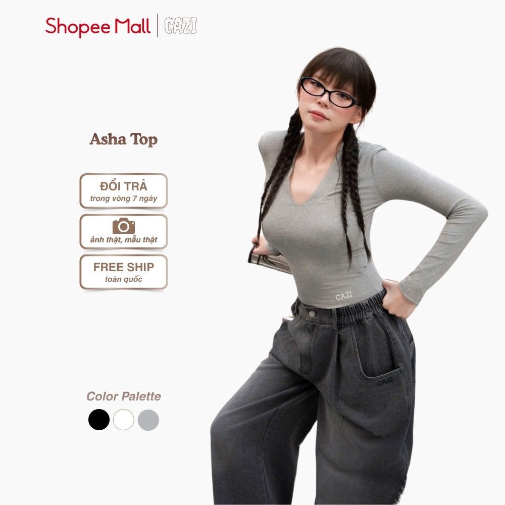 [เสื้อ Odd] Cazi Asha Top - เสื้อคอเต่าแขนยาว