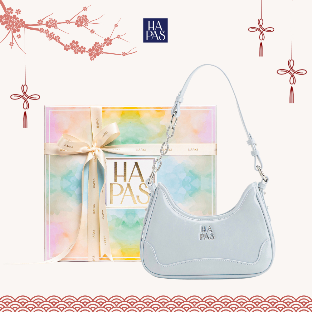 HAPAS Blue Lea Chain กระเป๋าสะพายไหล่ผู้หญิง