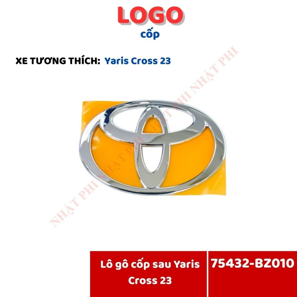 โลโก้รถ - Yaris Cross 23 ท้ายรถ Logo - DY-75432-BZ010