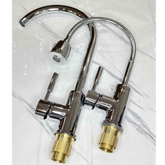 BRASS HOT AND COLD FAUCET, 360 DEGREE ROTATION รับประกัน 24 เดือน