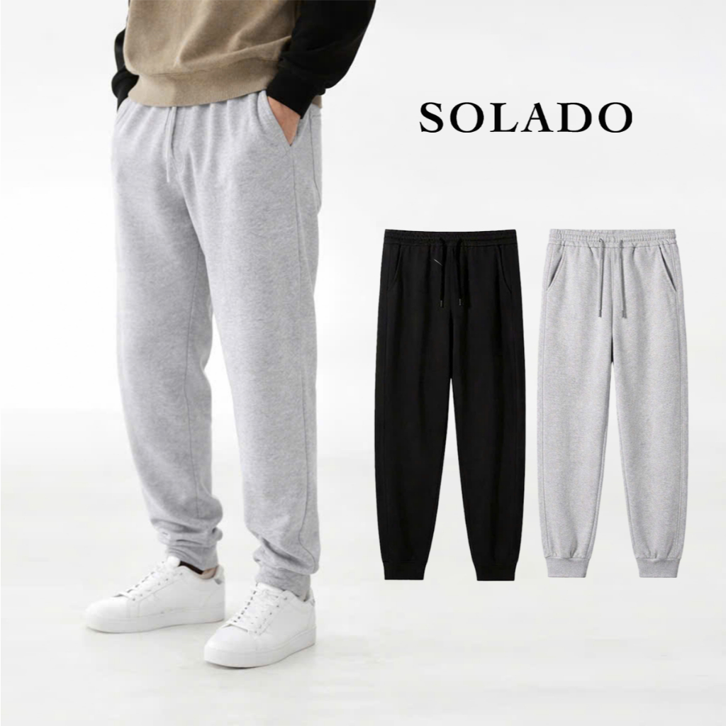 2-Skin Felt Jogger กางเกงสําหรับผู้ชายและผู้หญิง Unisex คุณภาพสูง Hem Jogger กางเกง JOGGER02