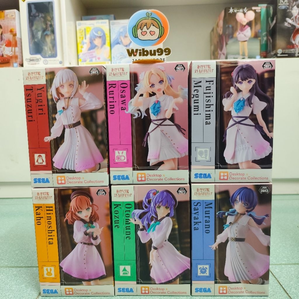 Tsuzuri Yugi Ruri Osawa Megumi Fujishima Kaho Hinoshita Link Like Love Live Model ของแท้ Sega Japan 