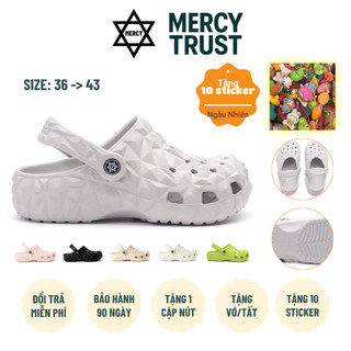 [Tặng Sticker ngẫu nhiên, Vớ] Dép MERCY TRUST Kim Cương MC01 Chất Liệu EVA Không Mùi Êm Nhẹ Size 36 - 43