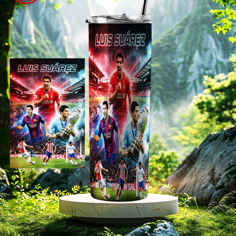 พิมพ์ถ้วยรีดร้อนคุณภาพสูงพร้อม LUIS SUAREZ