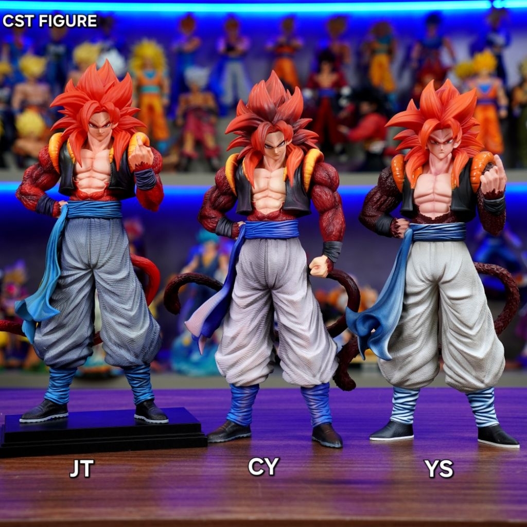Gogeta ssj4 JT รุ่น สูง 34 ซม. + Gogeta ssj4 YS+ Gogeta ssj4 CY สูง 31 ซม. - ฟรี ตะขอติดผนัง Dragonb