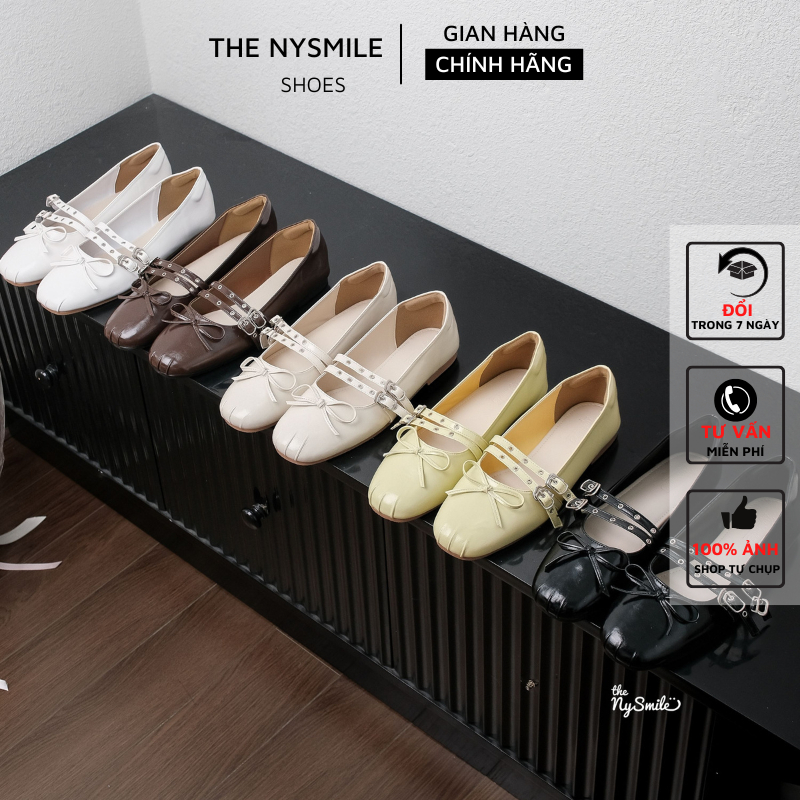 (BACK 1SZ) รองเท้าผู้หญิง BIG SIZE (35 - 42) 1P รองเท้าตุ๊กตาผู้หญิง - ตุ๊กตาหญิงใส่ไปโรงเรียน ออกไป