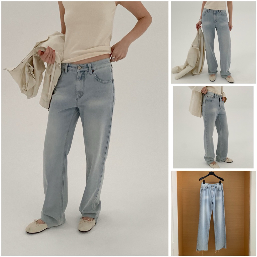 [Em.Cloud] CC INBYIN 2916 Ripped High-Waist Jeans